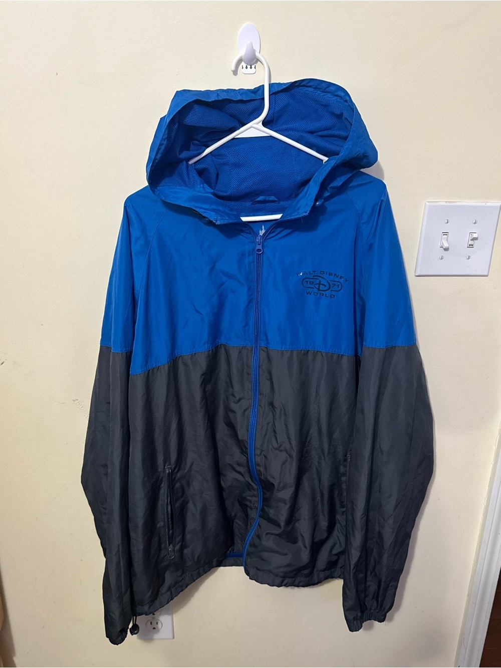 Disney Blue Logo Pullover with Black Print